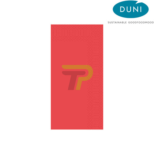 DUNI Zelltuchservietten 40cm x 40cm (3-lagig, 1/8 Falz, rot)