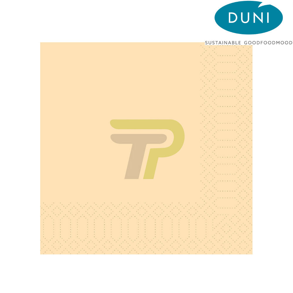 DUNI Zelltuchservietten 40cm x 40cm (3-lagig, 1/4 Falz, cream)
