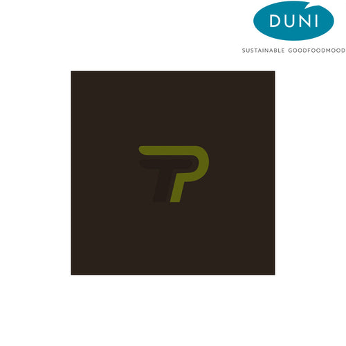 DUNI Dunilinserviette 40cm x 40cm in 1/4 Falz - schwarz