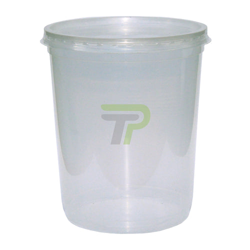 Verpbecher 1000ml rund mit Deckel - Kunststoff - Yavuz Sönmez Papier- & Verpackungsmaterial - turbopack