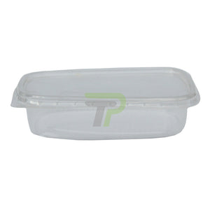 Feinkostbecher 125ml - eckig, klar mit Deckel - Kunststoff - Yavuz Sönmez Papier- & Verpackungsmaterial - turbopack