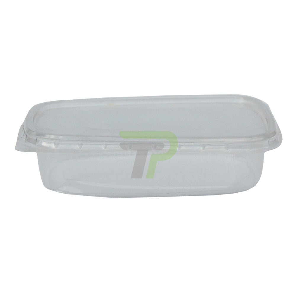 Feinkostbecher 125ml - eckig, klar mit Deckel - Kunststoff - Yavuz Sönmez Papier- & Verpackungsmaterial - turbopack