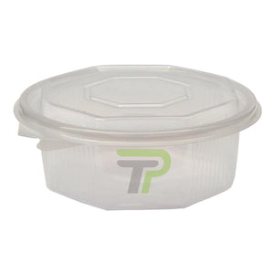 Haushaltsboxen 8-eckig, 375ml - klar mit Deckel - Kunststoff - Yavuz Sönmez Papier- & Verpackungsmaterial - turbopack