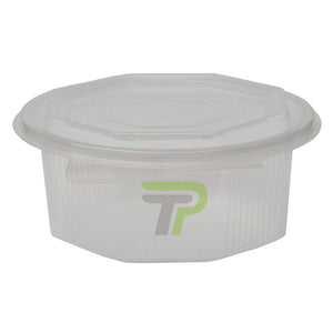 Haushaltsboxen 8-eckig, 500ml - klar mit Deckel - Kunststoff - Yavuz Sönmez Papier- & Verpackungsmaterial - turbopack
