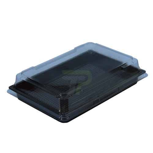 Sushi-Box 185mm x 127mm x 20mm - PET mit Deckel