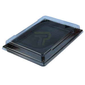 Sushi-Box 225mm x 185mm x 20mm - PET mit Deckel